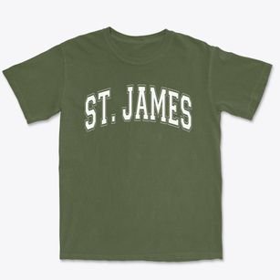 St. James Parish Varsity Arch Premium Heavyweight T-shirt