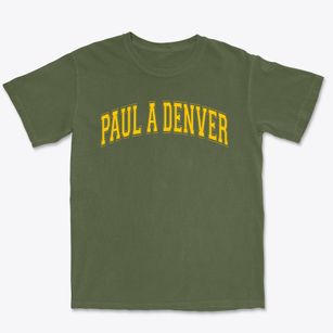 Paul A Denver Elementary School Varsity Arch Premium Heavyweight T-shirt