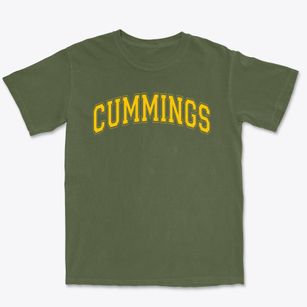 Cummings Elementary School Varsity Arch Premium Heavyweight T-shirt