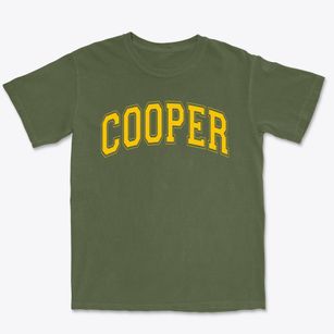 Cooper Elementary School Varsity Arch Premium Heavyweight T-shirt