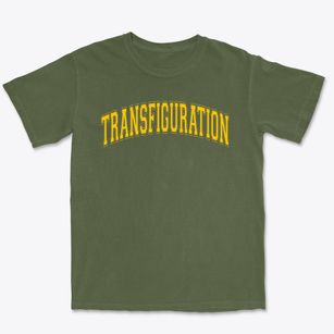 Transfiguration Parish Varsity Arch Premium Heavyweight T-shirt