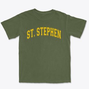 Saint Stephen Middle School Varsity Arch Premium Heavyweight T-shirt