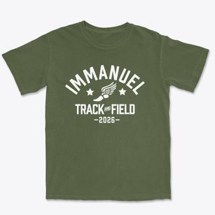 Immanuel Lutheran School Track and Field Premium Heavyweight T-shirt