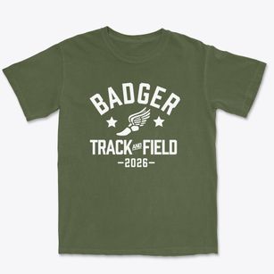 Badger Middle School Track and Field Premium Heavyweight T-shirt