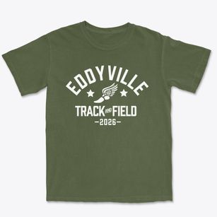 Eddyville Elementary School Track and Field Premium Heavyweight T-shirt