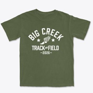 Big Creek Track and Field Premium Heavyweight T-shirt