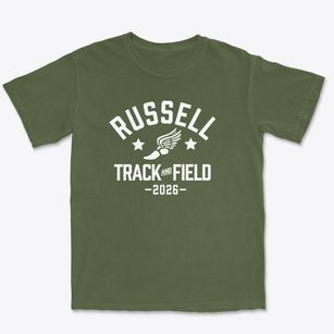 Russell Elementary School Track and Field Premium Heavyweight T-shirt