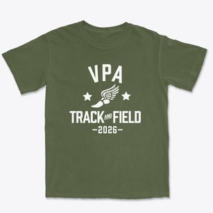 Visual And Performing Arts Magnet School Track and Field Premium Heavyweight T-shirt