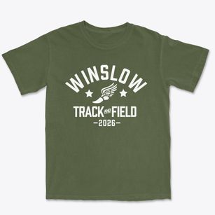 Winslow Senior High School Track and Field Premium Heavyweight T-shirt