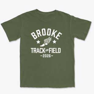 Brooke High School Track and Field Premium Heavyweight T-shirt