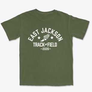 East Jackson High School Track and Field Premium Heavyweight T-shirt