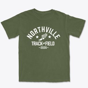 Northville Montessori Center Track and Field Premium Heavyweight T-shirt