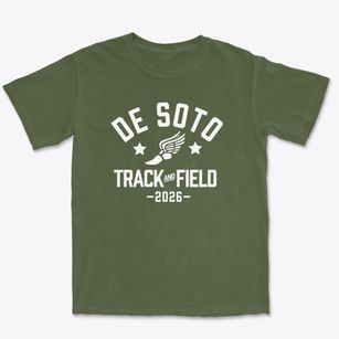 De Soto Junior High School Track and Field Premium Heavyweight T-shirt