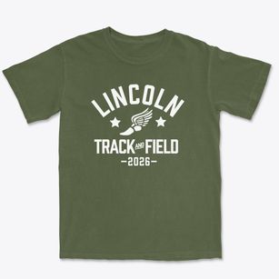 Lincoln Elementary School Track and Field Premium Heavyweight T-shirt