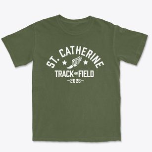 St. Catherine Of Siena Catholic School Track and Field Premium Heavyweight T-shirt