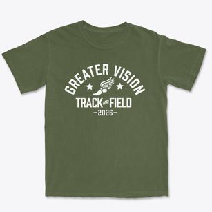 Greater Vision Academy Track and Field Premium Heavyweight T-shirt