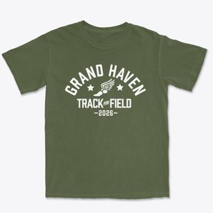 Grand Haven Elementary School Track and Field Premium Heavyweight T-shirt