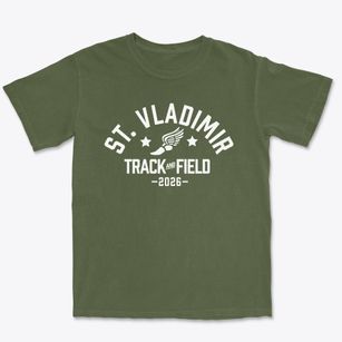 St Vladimir Parish Track and Field Premium Heavyweight T-shirt