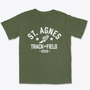 Saint Agnes School Track and Field Premium Heavyweight T-shirt
