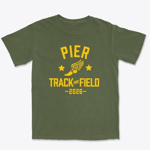 Pier Elementary School Track and Field Premium Heavyweight T-shirt