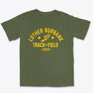 Luther Burbank Elementary School Track and Field Premium Heavyweight T-shirt