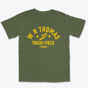W R Thomas Middle School Track and Field Premium Heavyweight T-shirt