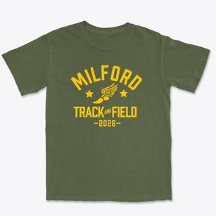 Milford Middle School Track and Field Premium Heavyweight T-shirt
