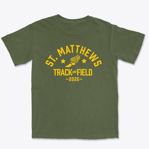 Saint Matthews School Track and Field Premium Heavyweight T-shirt