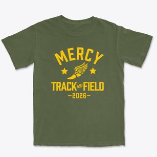 Mcgann-mercy High School Track and Field Premium Heavyweight T-shirt