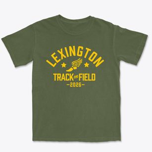 Lexington Senior High School Track and Field Premium Heavyweight T-shirt