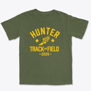 Hunter Elementary School Track and Field Premium Heavyweight T-shirt