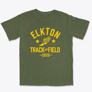 Elkton High School Track and Field Premium Heavyweight T-shirt