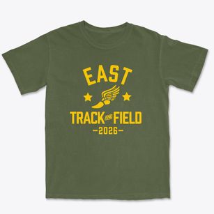 East Middle School Track and Field Premium Heavyweight T-shirt
