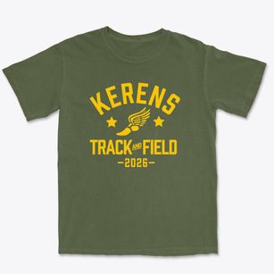 Kerens Middle School Track and Field Premium Heavyweight T-shirt