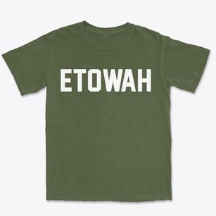 Etowah Tennessee Classic Block Premium Heavyweight T-shirt