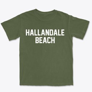 Hallandale Beach Florida Classic Block Premium Heavyweight T-shirt