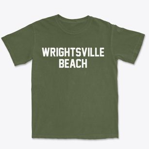 Wrightsville Beach North Carolina Classic Block Premium Heavyweight T-shirt