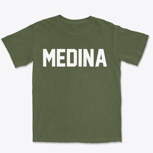 Medina Wisconsin Classic Block Premium Heavyweight T-shirt