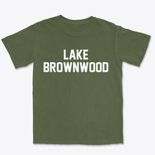 Lake Brownwood Texas Classic Block Premium Heavyweight T-shirt