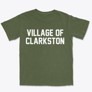 Village Of Clarkston Michigan Classic Block Premium Heavyweight T-shirt