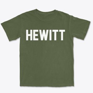 Hewitt Wisconsin Classic Block Premium Heavyweight T-shirt