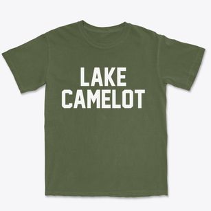 Lake Camelot Wisconsin Classic Block Premium Heavyweight T-shirt