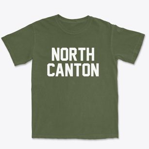 North Canton Ohio Classic Block Premium Heavyweight T-shirt