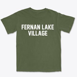 Fernan Lake Village Idaho Classic Block Premium Heavyweight T-shirt