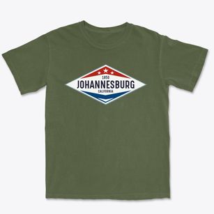 Johannesburg California Diamond Star Premium Heavyweight T-shirt