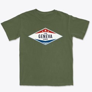 Geneva Georgia Diamond Star Premium Heavyweight T-shirt