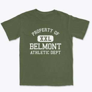 Belmont Massachusetts Athletic Dept Premium Heavyweight T-shirt