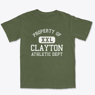 Clayton Kansas Athletic Dept Premium Heavyweight T-shirt