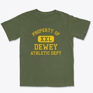 Dewey Wisconsin Athletic Dept Premium Heavyweight T-shirt
