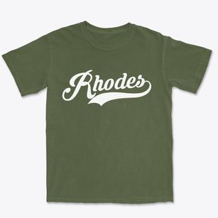 Rhodes Iowa Vintage Team Premium Heavyweight T-shirt